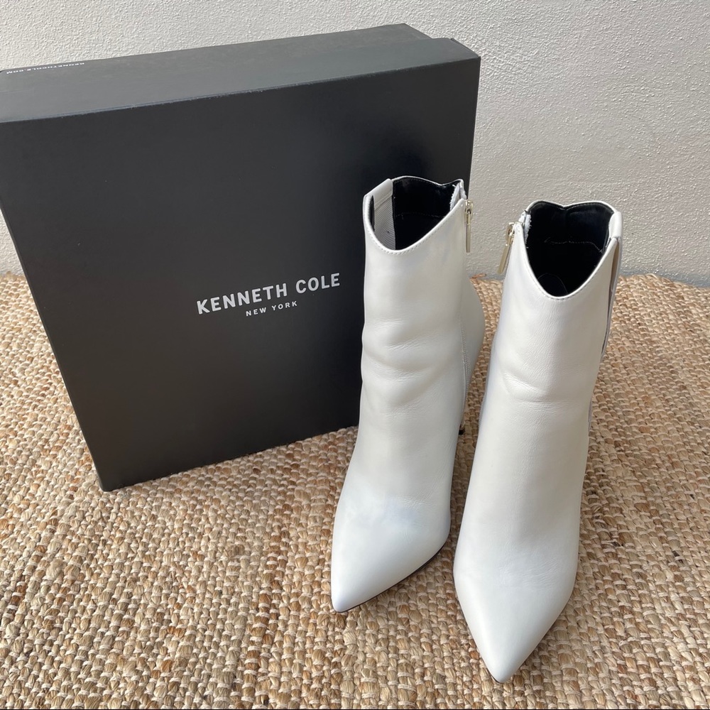 KENNETH COLE Riley 110 Western Booties White - Picture 2 of 15